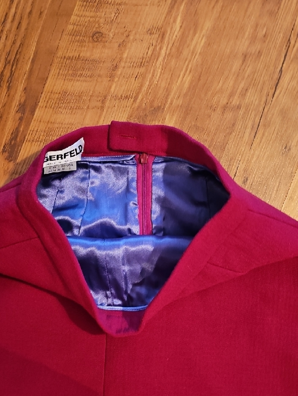 Karl Lagerfeld Pencil Skirt - Deep Magenta - Picture 3 of 5